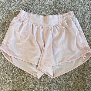 Lululemon Hotty Hot 4”  Strawberry Milkshake color Shorts size 6